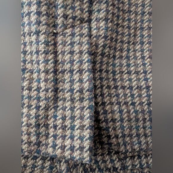 Lauren Ralph Lauren Alpaca Wool Midi Skirt - Brown Houndstooth Small - Picture 8 of 9